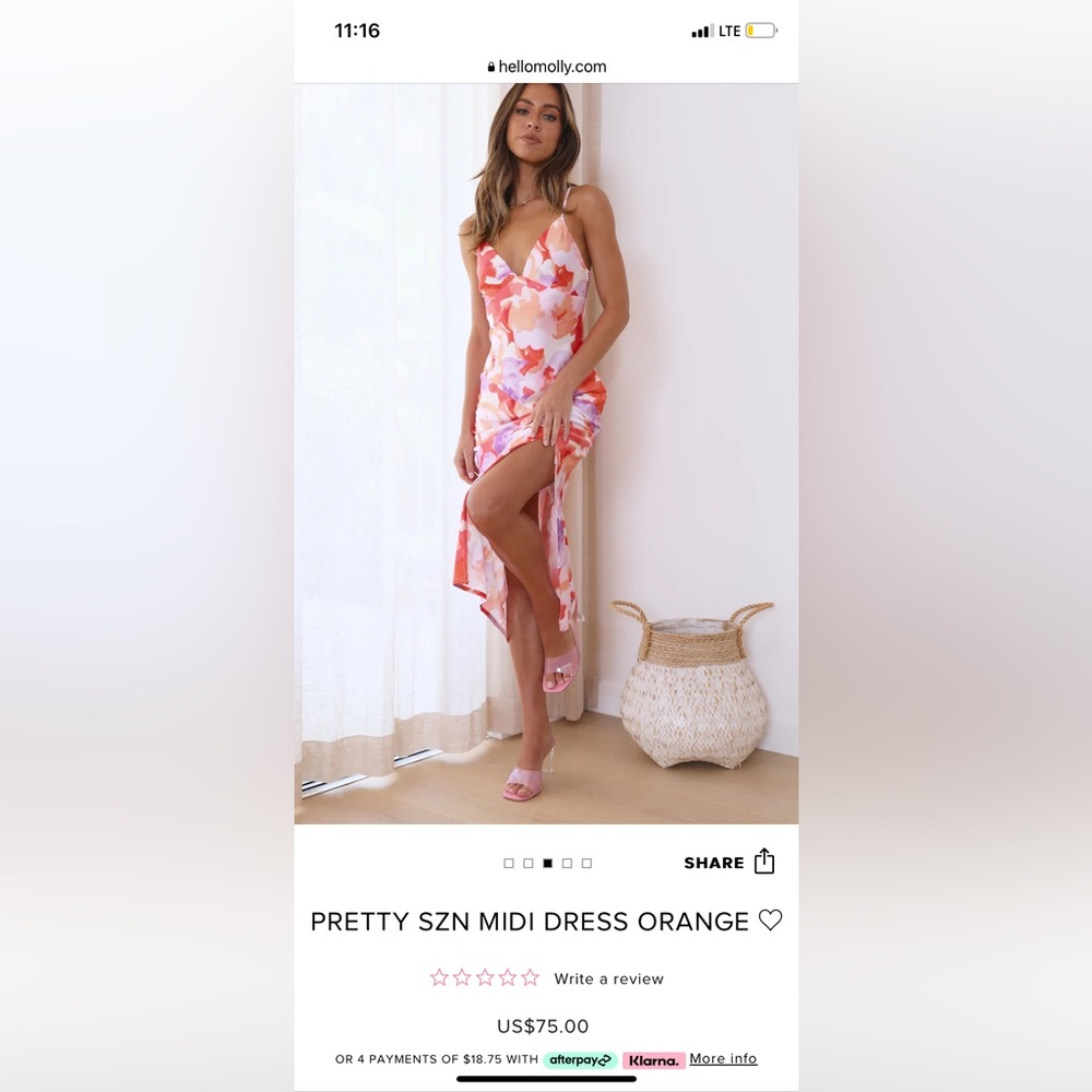 Hello Molly Pretty szn midi dress